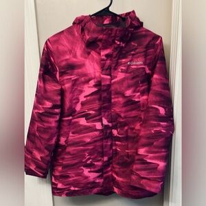 Girls Columbia (2 coats) Whirlibird Interchangeable Outgrown Coat,Omni-Heat,